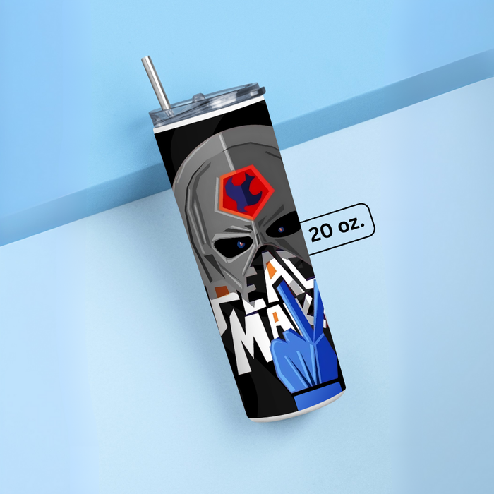 "PEACEMAKER DC" Tumbler with Metal Straw
