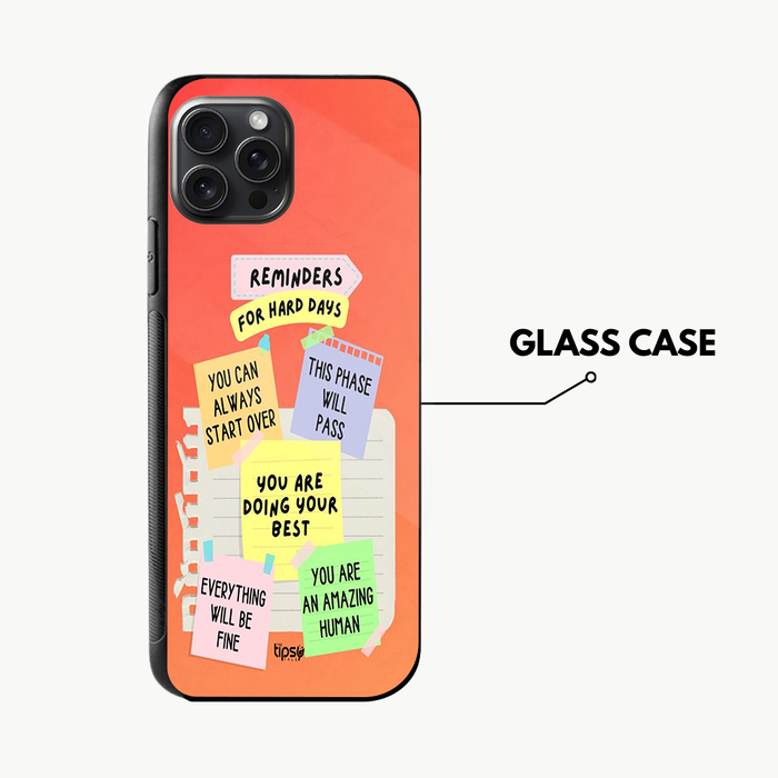 "REMINDERS FOR HARD DAYS" -Mobile Covers Shock Resistant, Slim & Stylish Cases