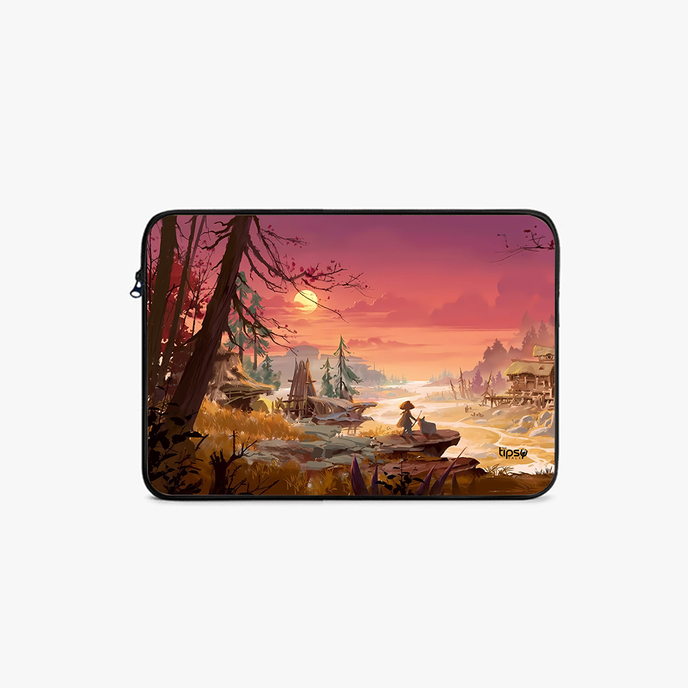 "OUTSKIRTS VIEW" Laptop Sleeves:Bold Modern Design for Every Size