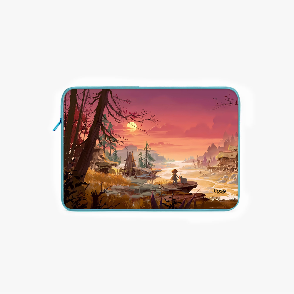 "OUTSKIRTS VIEW" Laptop Sleeves:Bold Modern Design for Every Size