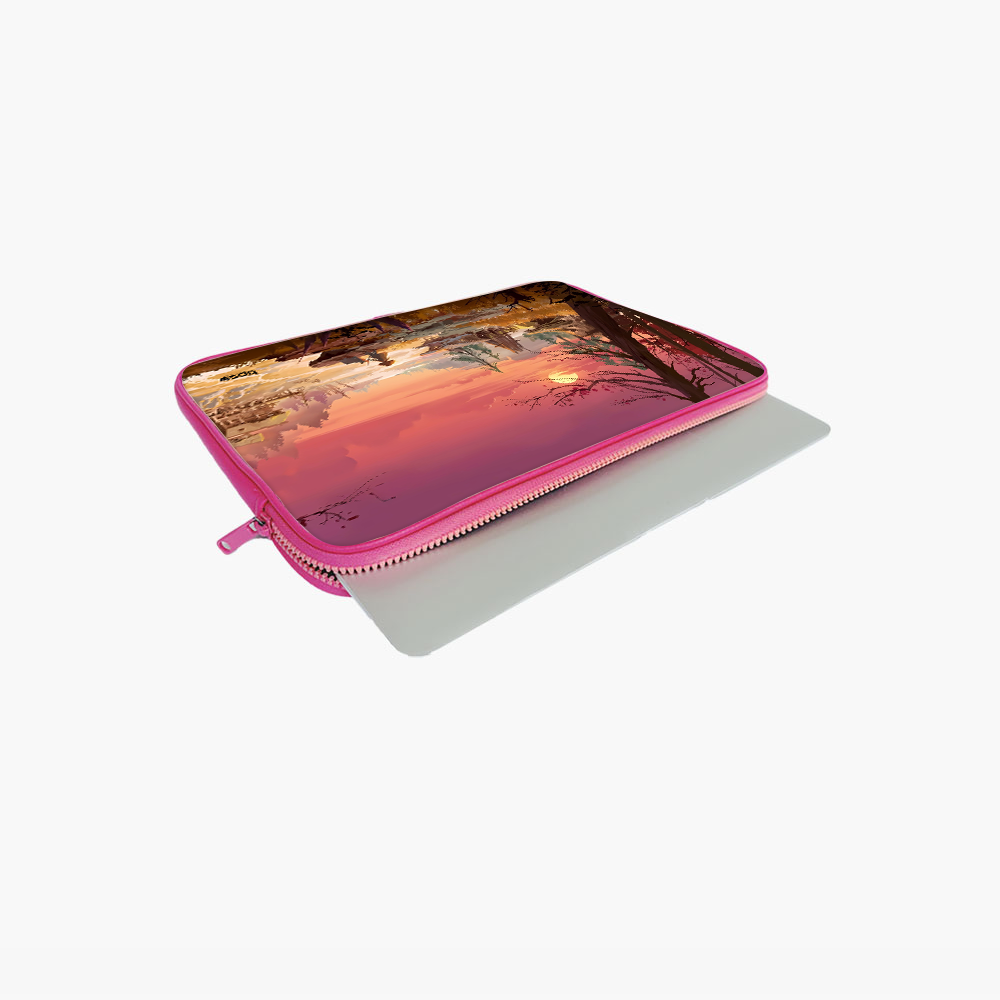 "OUTSKIRTS VIEW" Laptop Sleeves:Bold Modern Design for Every Size