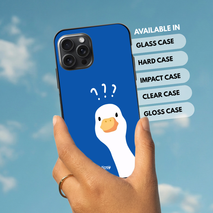 " DUCK MINIMAL DOODLING" -Mobile Covers Shock Resistant, Slim & Stylish Cases