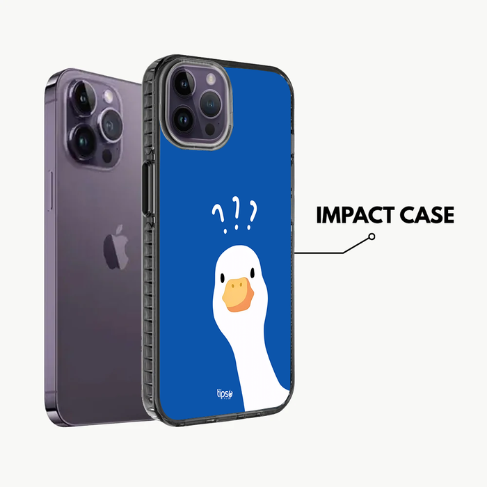 " DUCK MINIMAL DOODLING" -Mobile Covers Shock Resistant, Slim & Stylish Cases