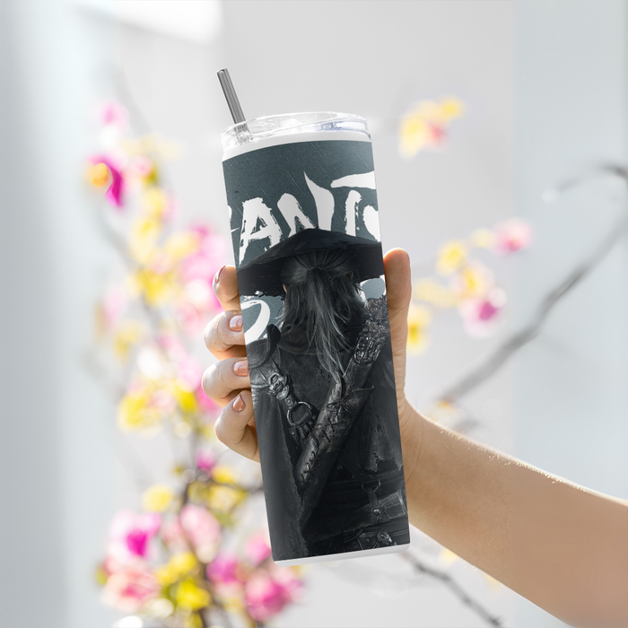 "PHANTOM BLADE" Tumbler with Metal Straw