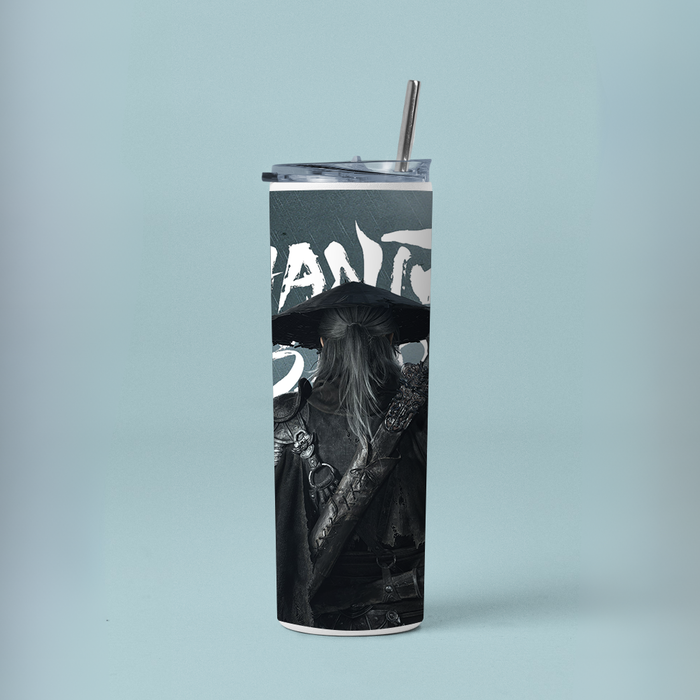 "PHANTOM BLADE" Tumbler with Metal Straw