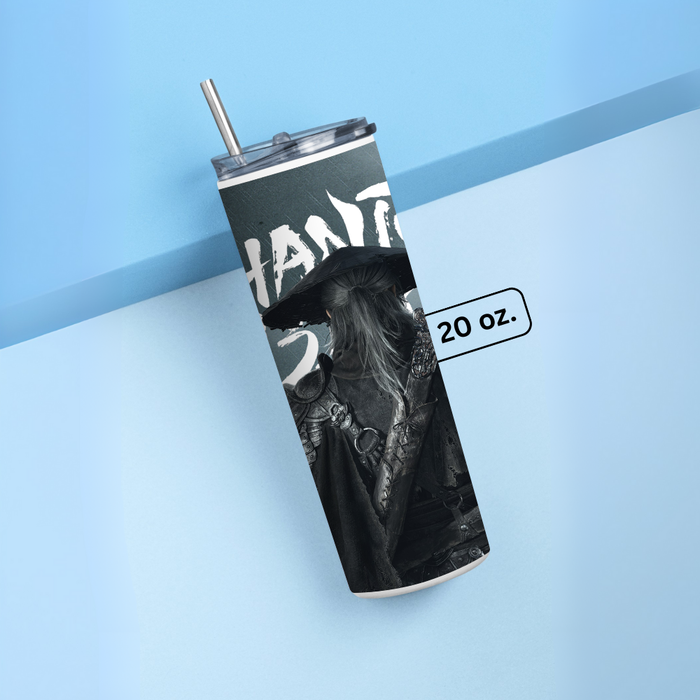 "PHANTOM BLADE" Tumbler with Metal Straw