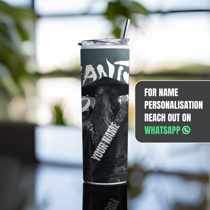 "PHANTOM BLADE" Tumbler with Metal Straw