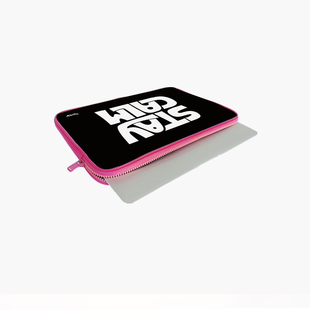 "STAY CALM" Laptop Sleeves:Bold Modern Design for Every Size