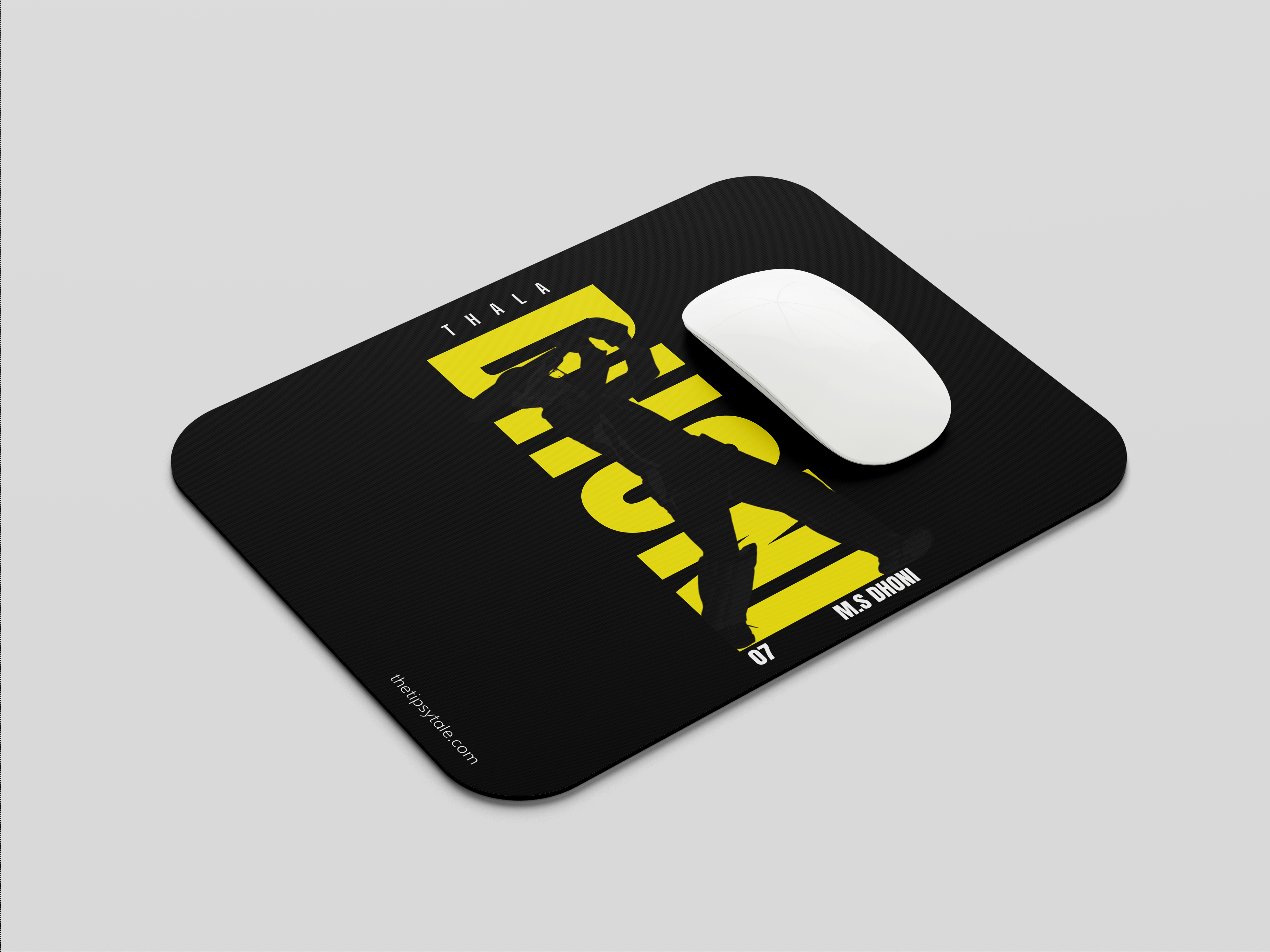 "MS DHONI ~ CHENNAI SUPER KINGS #7 " Mousepad Enhance Your Workspace with Style