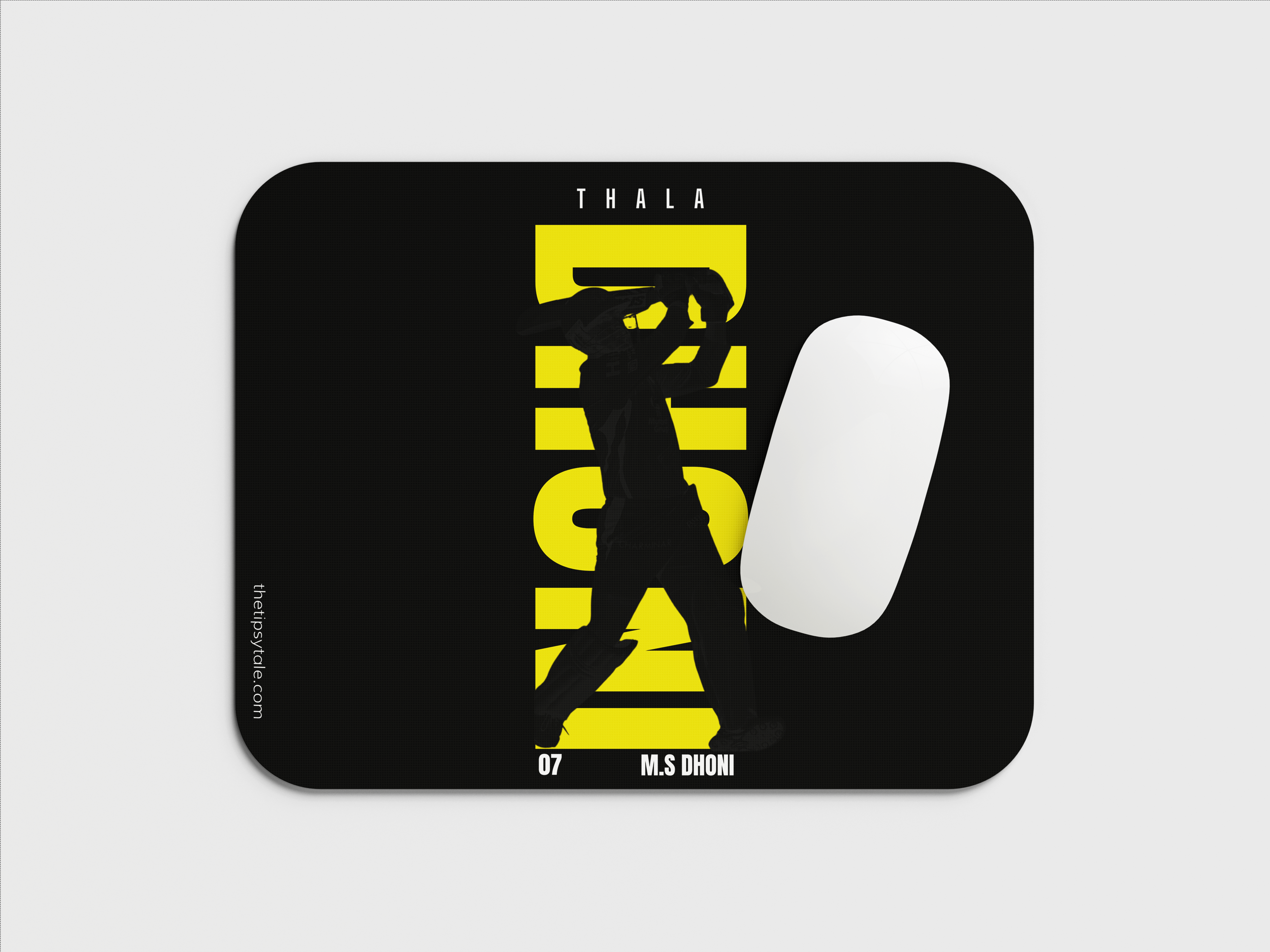 "MS DHONI ~ CHENNAI SUPER KINGS #7 " Mousepad Enhance Your Workspace with Style