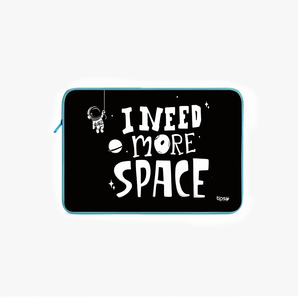 "I NEED MORE SPACE" Laptop Sleeves:Bold Modern Design for Every Size