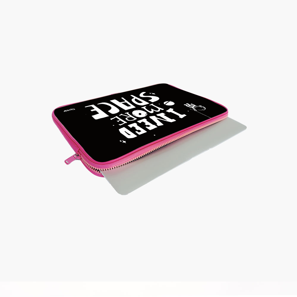 "I NEED MORE SPACE" Laptop Sleeves:Bold Modern Design for Every Size