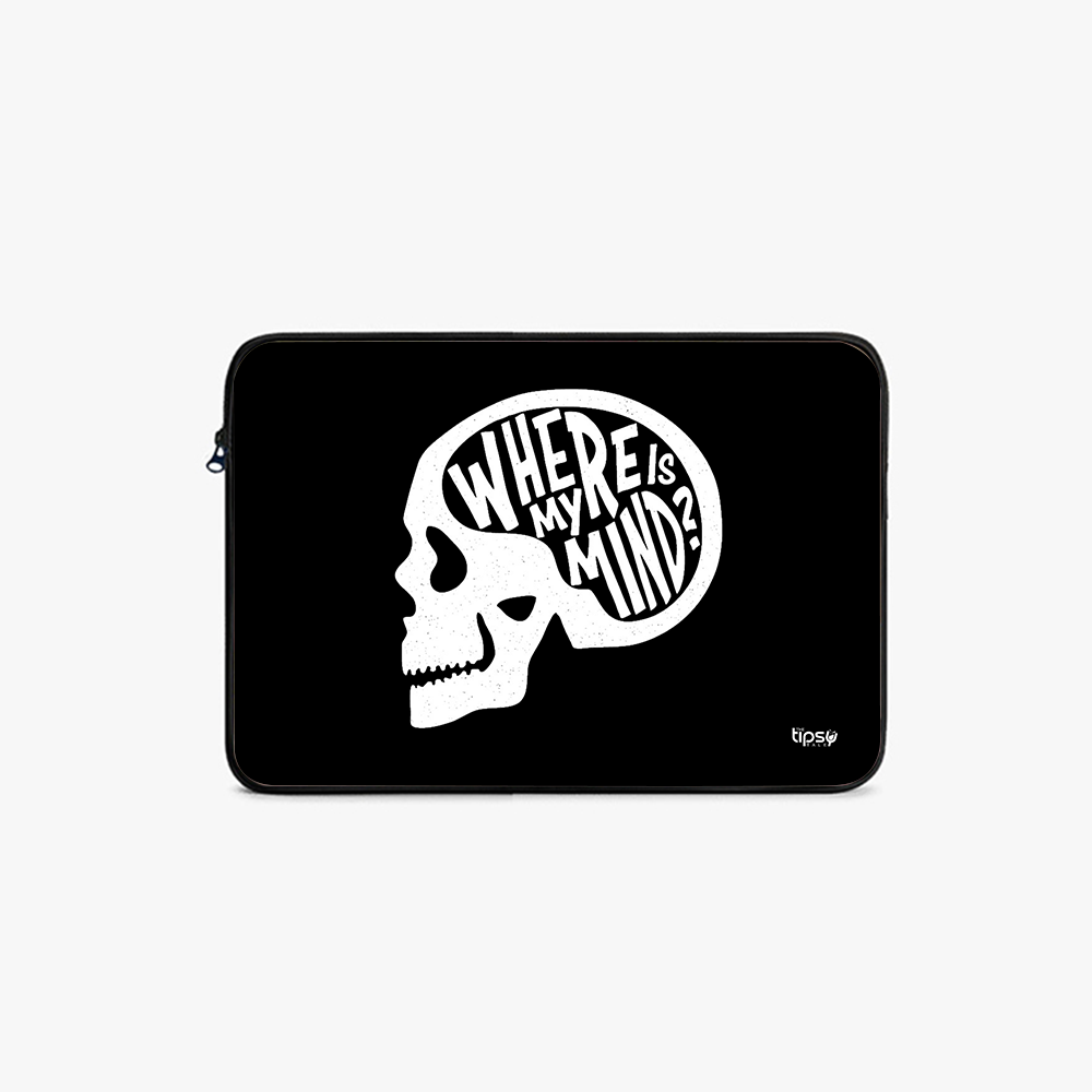 "WHERE IS MY MIND" Laptop Sleeves:Bold Modern Design for Every Size