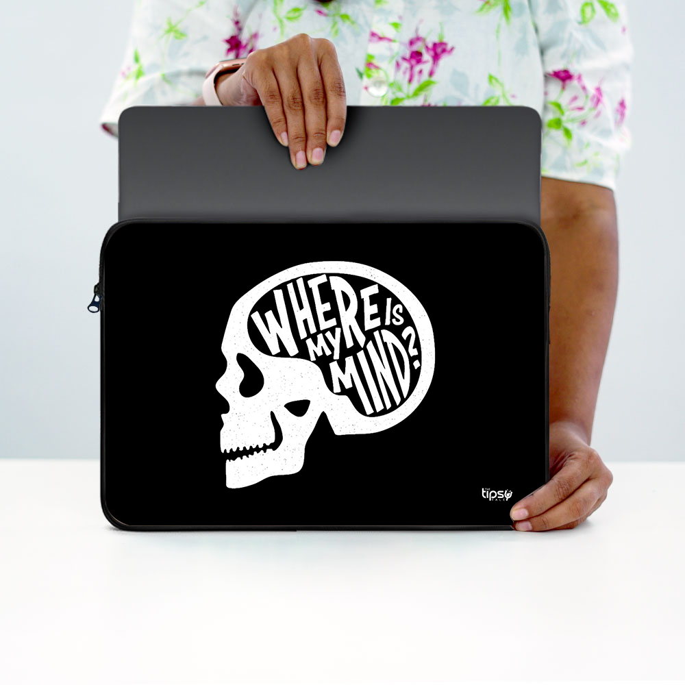 "WHERE IS MY MIND" Laptop Sleeves:Bold Modern Design for Every Size