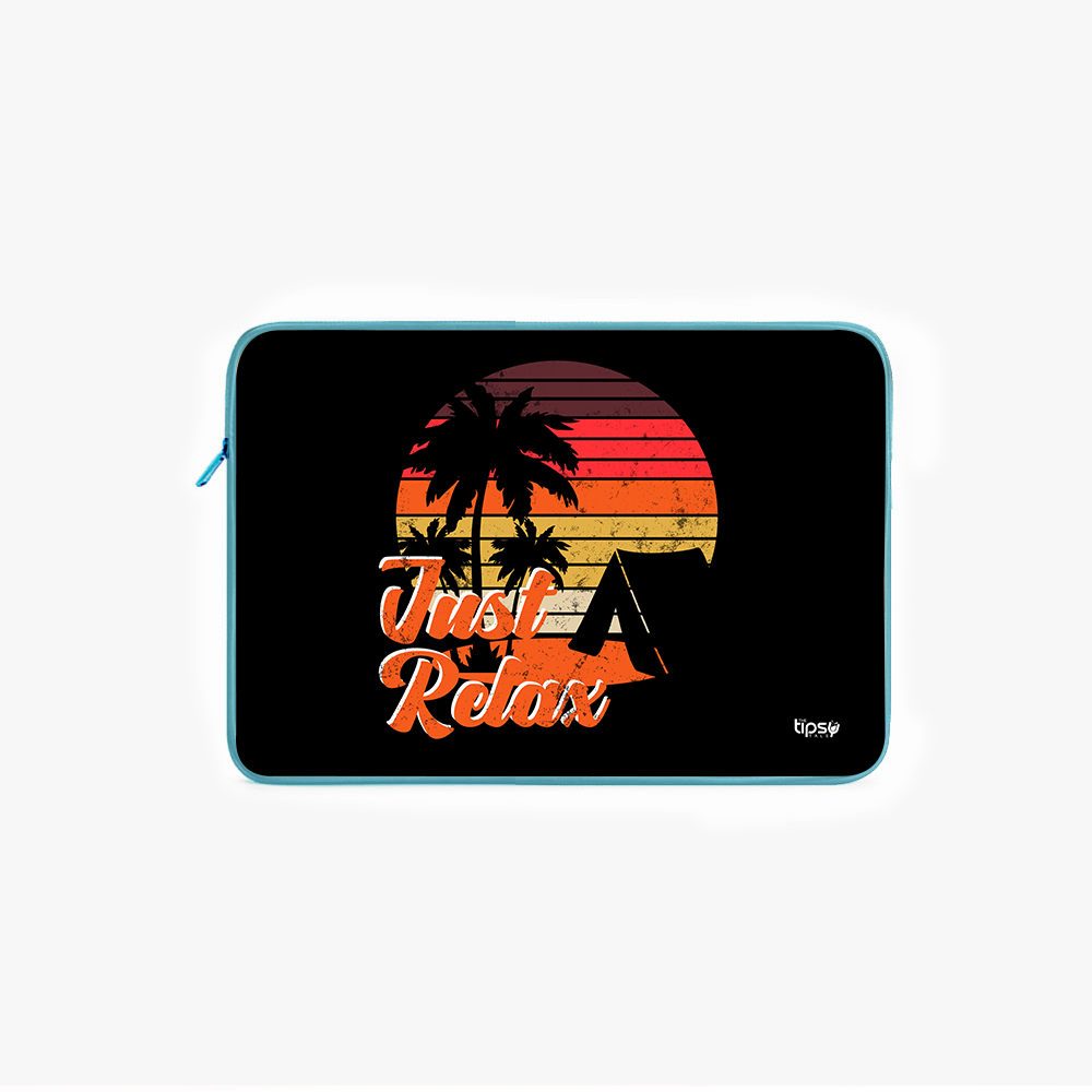 "JUST RELAX" Laptop Sleeves:Bold Modern Design for Every Size