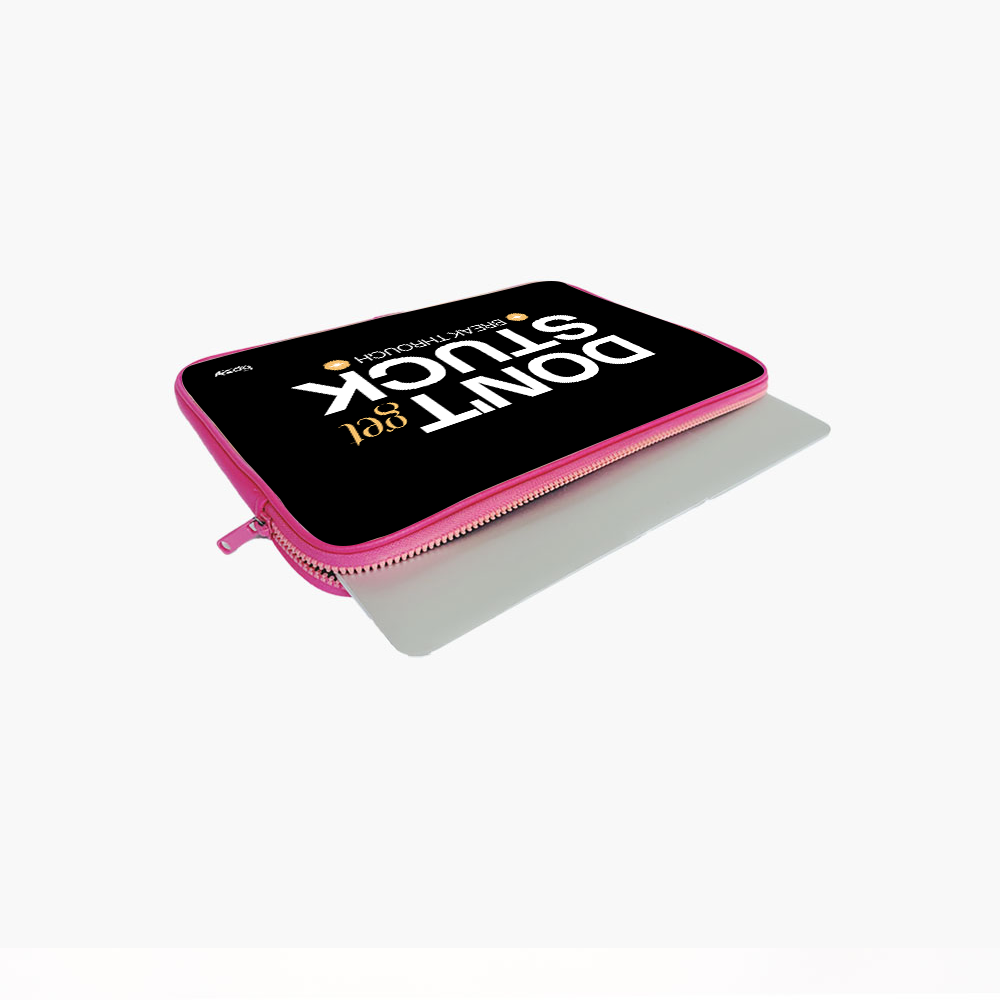 "DON'T GET STUCK" Laptop Sleeves:Bold Modern Design for Every Size