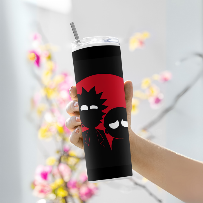 "RICK & MORTY THEME" Tumbler with Metal Straw