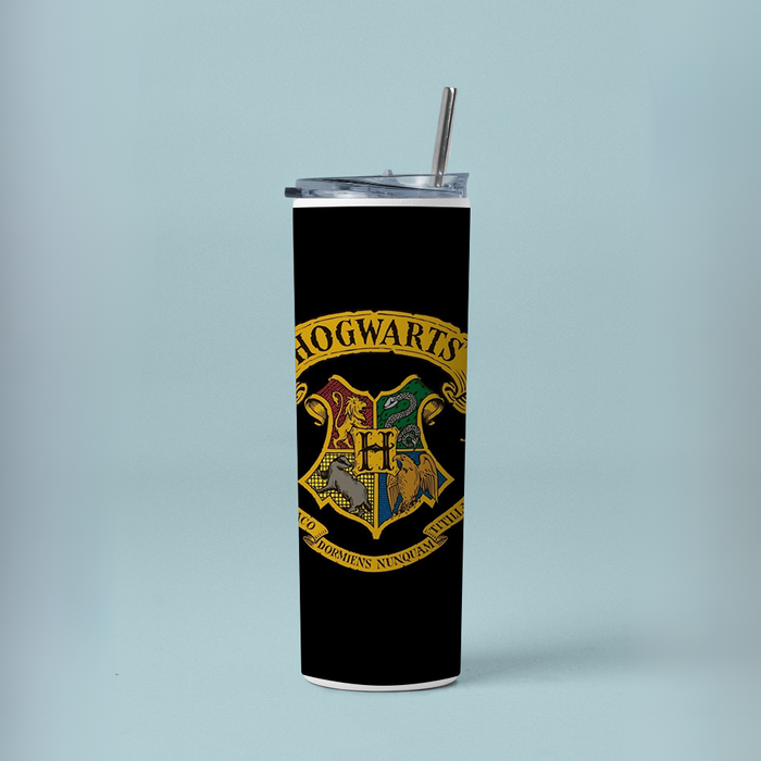 "HOGWARTS THEME EDITION" Tumbler with Metal Straw