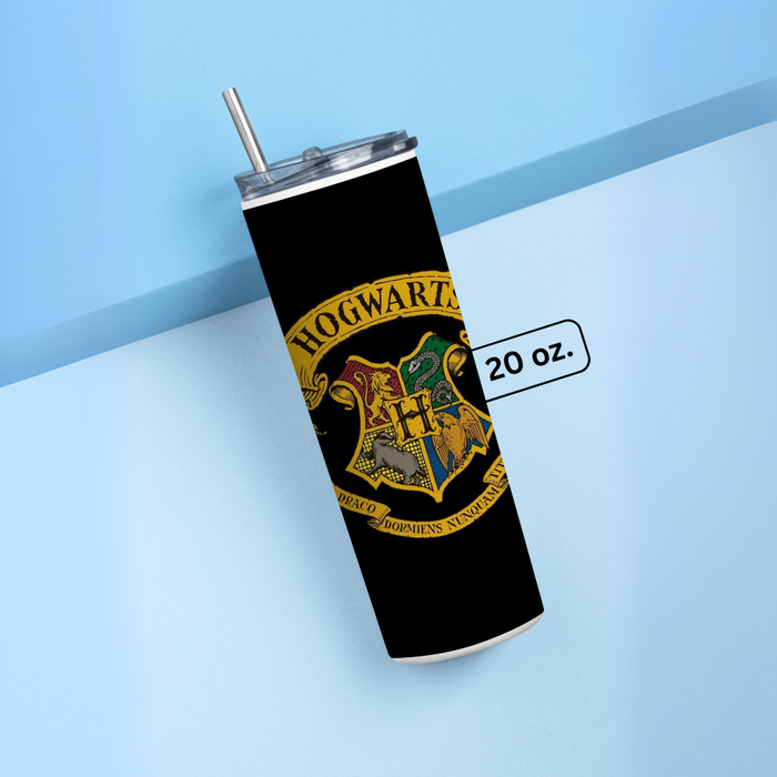"HOGWARTS THEME EDITION" Tumbler with Metal Straw