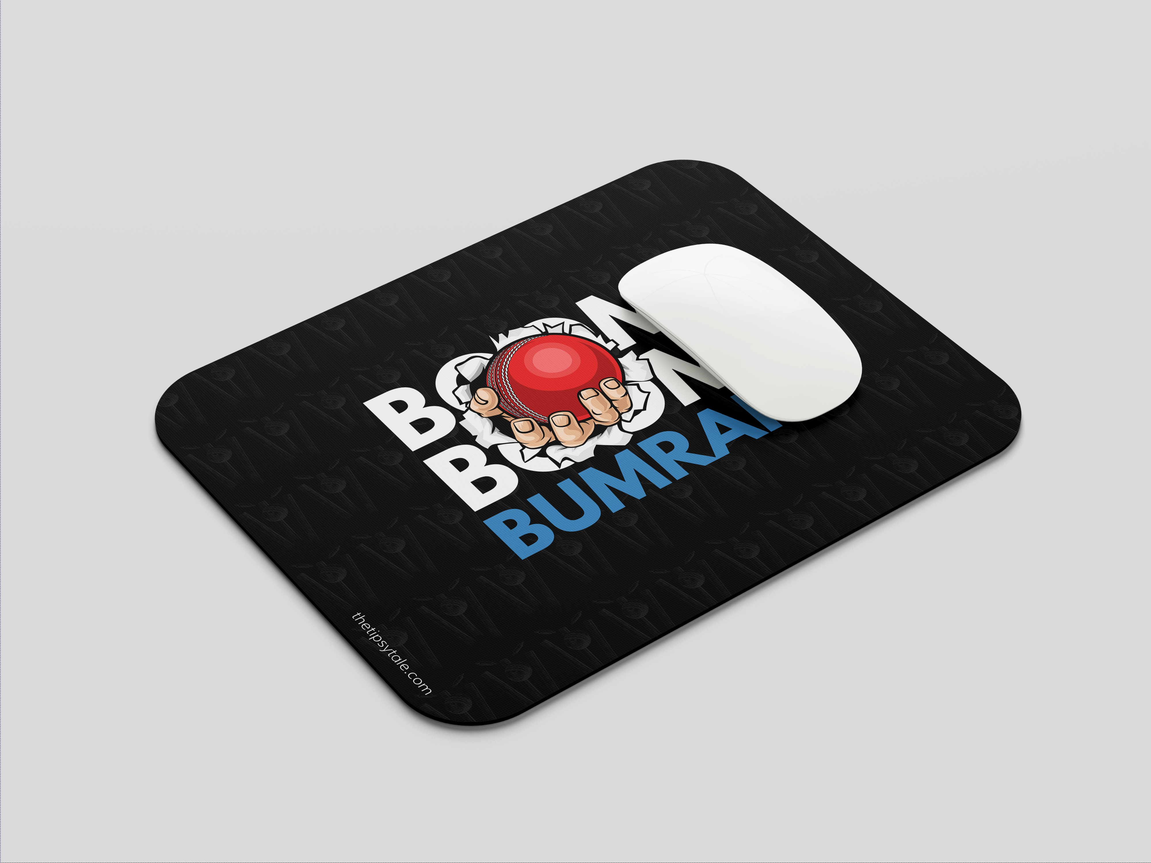 "BOOM BOOM BUMRAH" Mousepad Enhance Your Workspace with Style