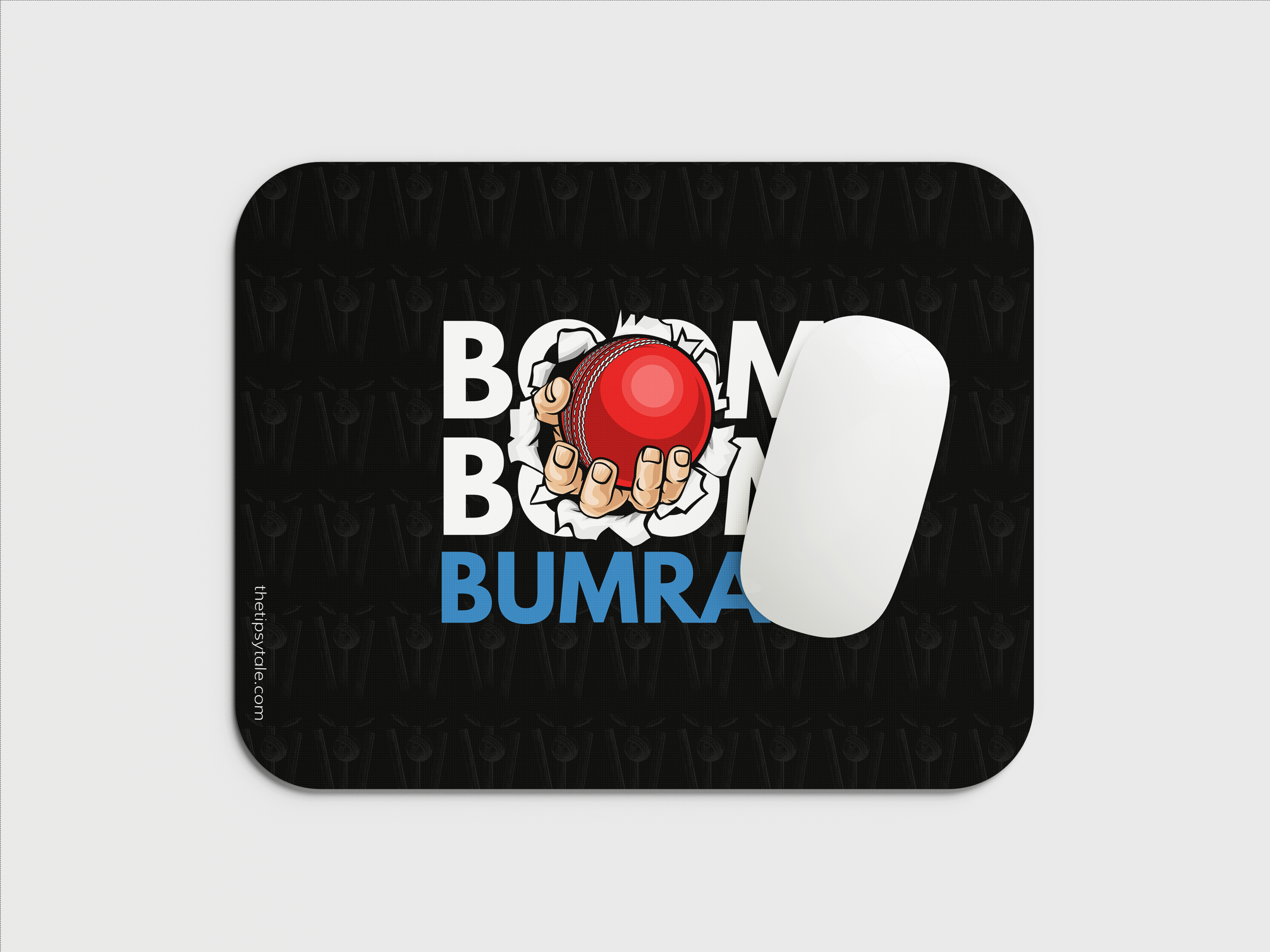 "BOOM BOOM BUMRAH" Mousepad Enhance Your Workspace with Style