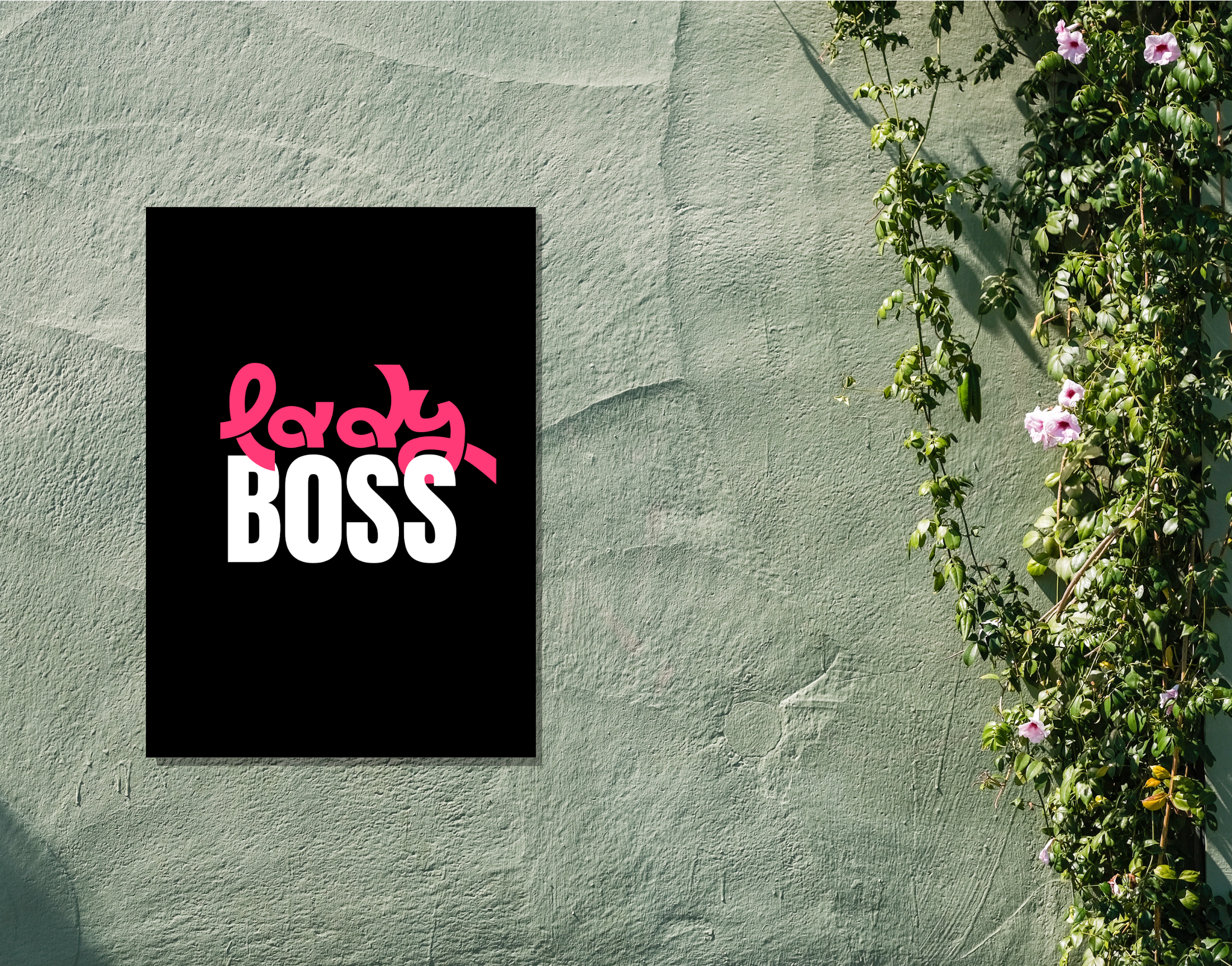 "LADY BOSS -Corporate Edition"- Shiny & Sturdy Metallic Poster Art That Pops & Sticks (Literally!)