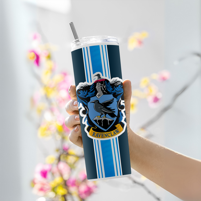 "RAVENCLAW" Tumbler with Metal Straw