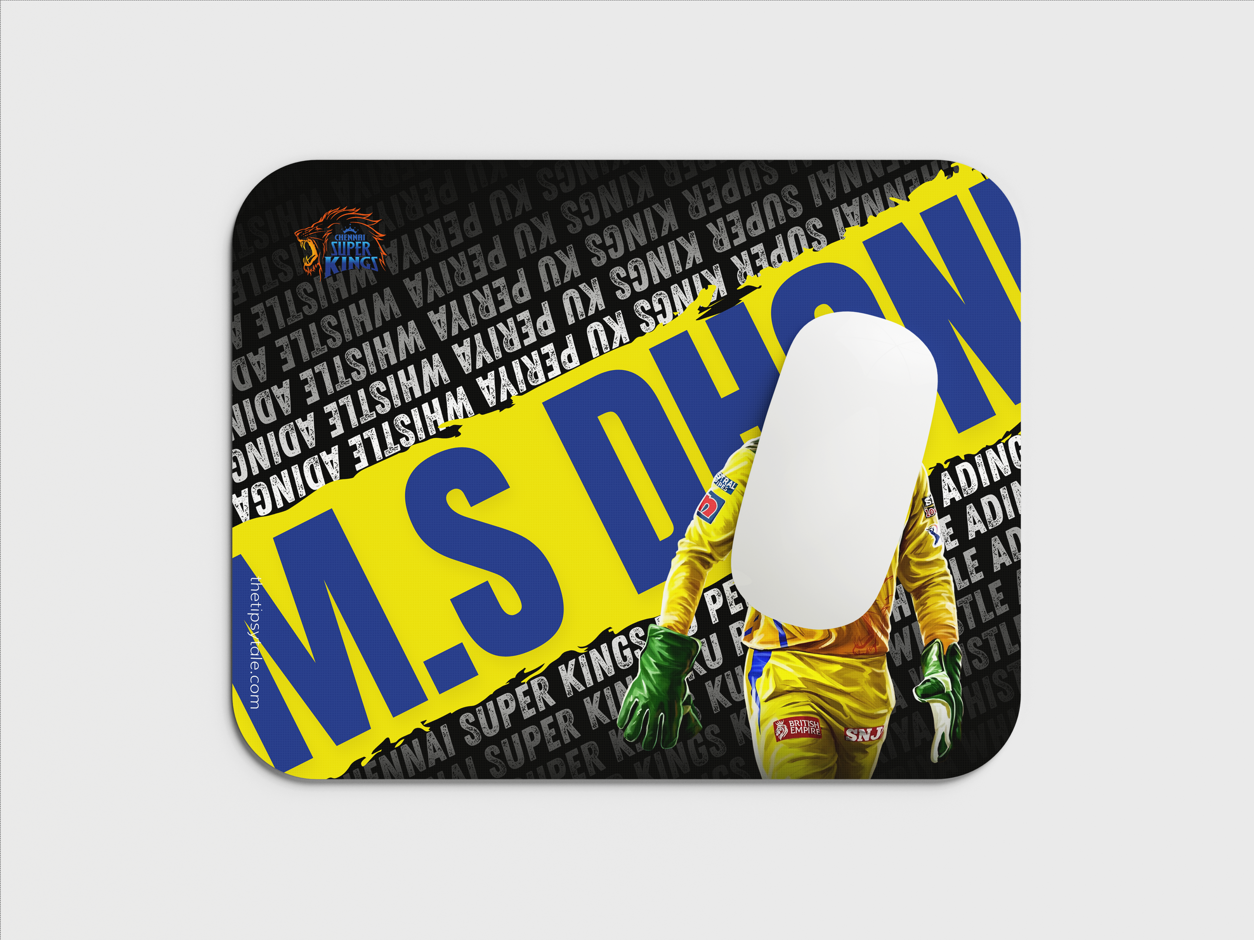 "CSK'S DHONI" Mousepad Enhance Your Workspace with Style