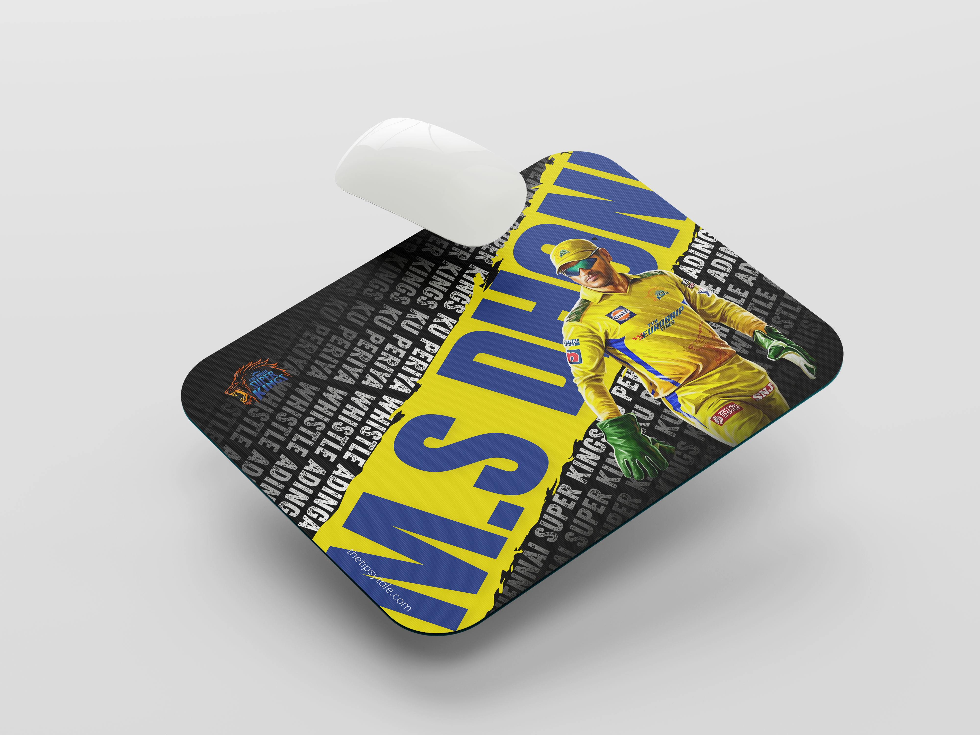 "CSK'S DHONI" Mousepad Enhance Your Workspace with Style