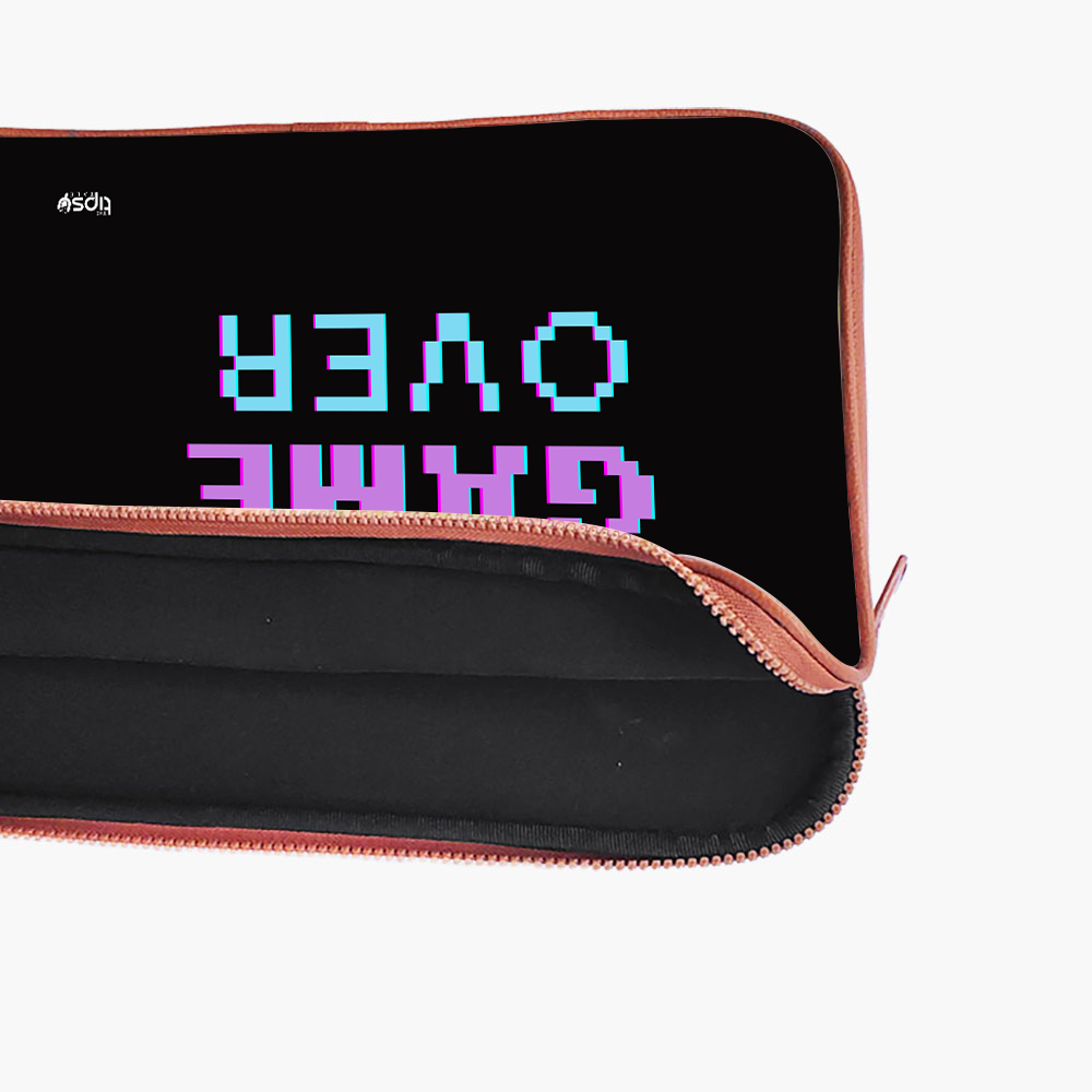 "GAME OVER" Laptop Sleeves:Bold Modern Design for Every Size
