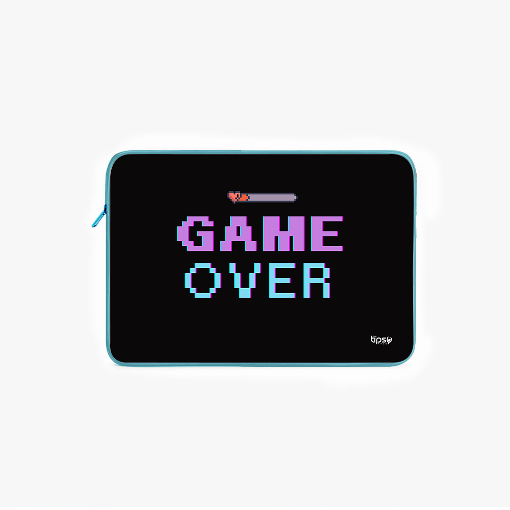 "GAME OVER" Laptop Sleeves:Bold Modern Design for Every Size