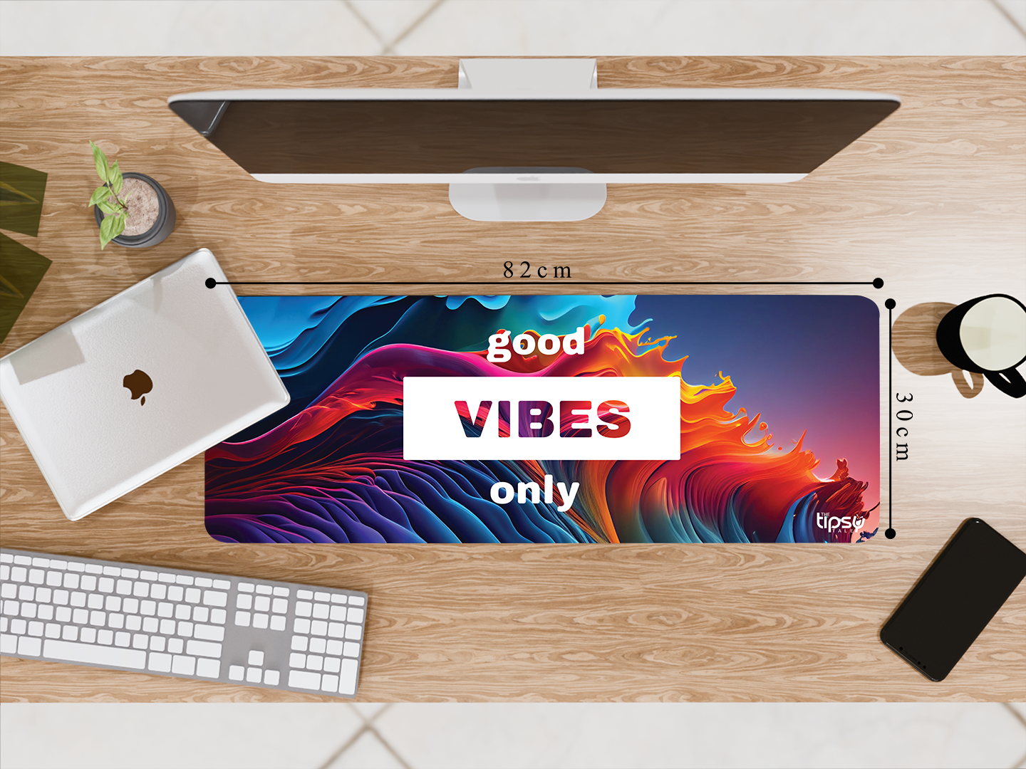 "Good Vibes Only" Gaming Mousepad – Elevate Your Gaming Experience