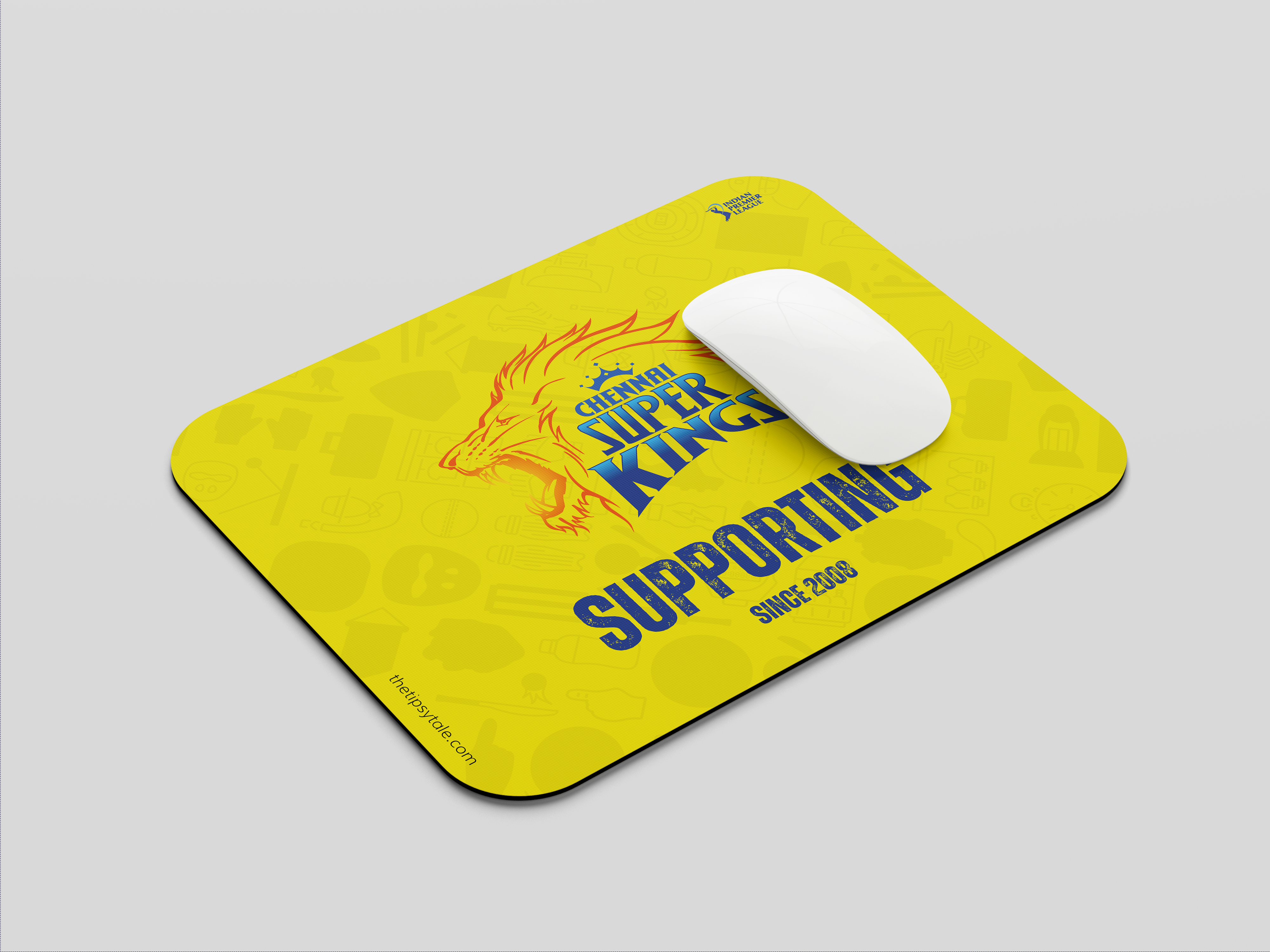 "CSK FANBASE" Mousepad Enhance Your Workspace with Style
