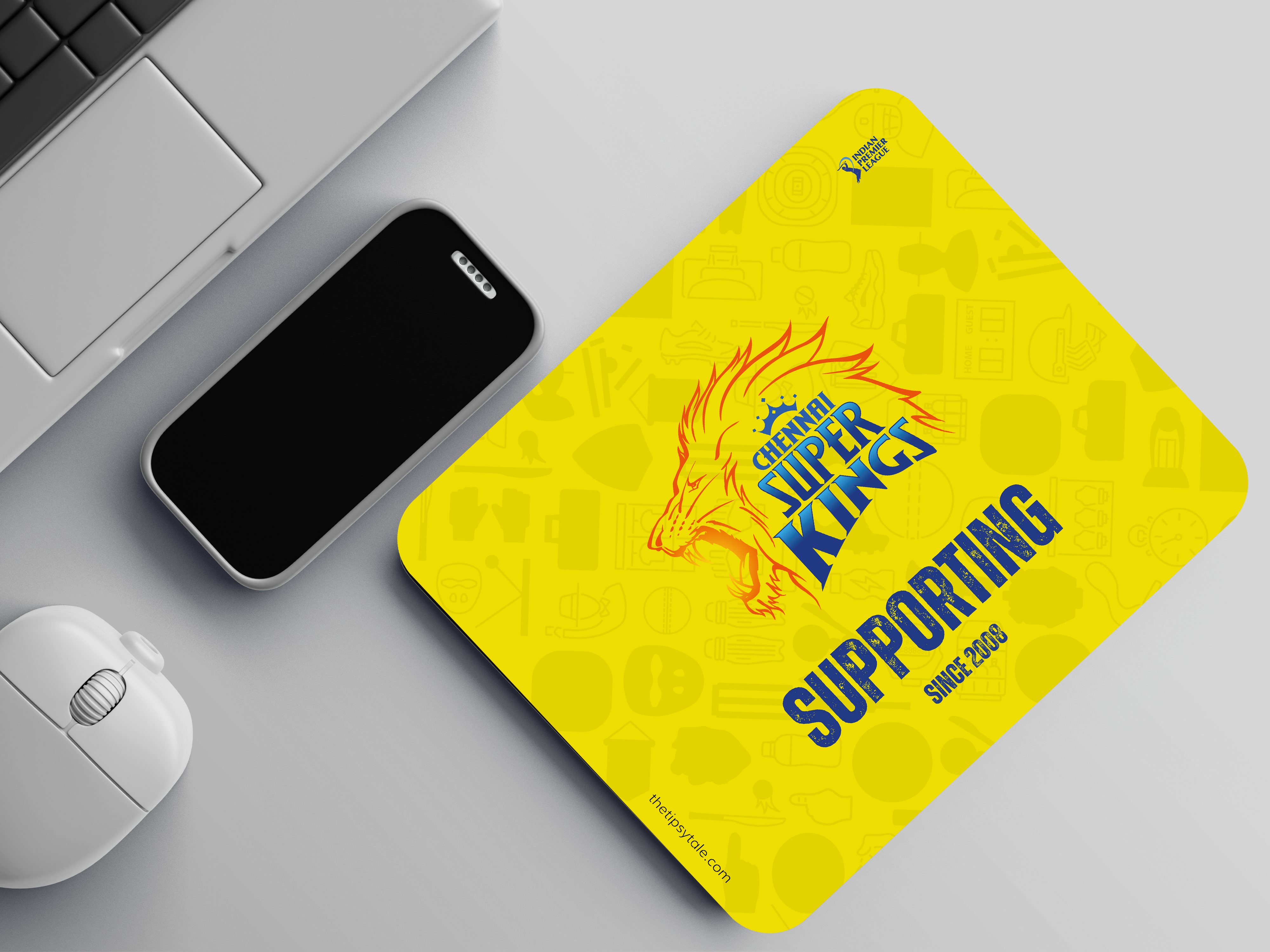 "CSK FANBASE" Mousepad Enhance Your Workspace with Style