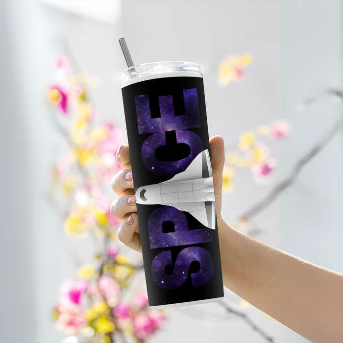 "SPACE " Tumbler with Metal Straw