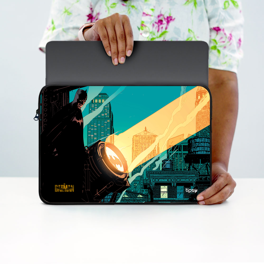 "BAT SIGINAL" Laptop Sleeves:Bold Modern Design for Every Size