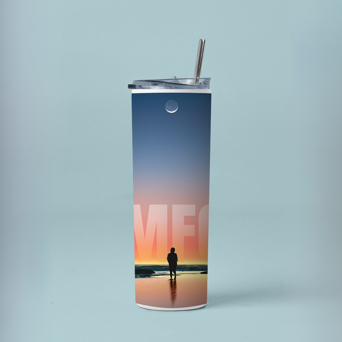 "COMFORT IN SEA" Tumbler with Metal Straw