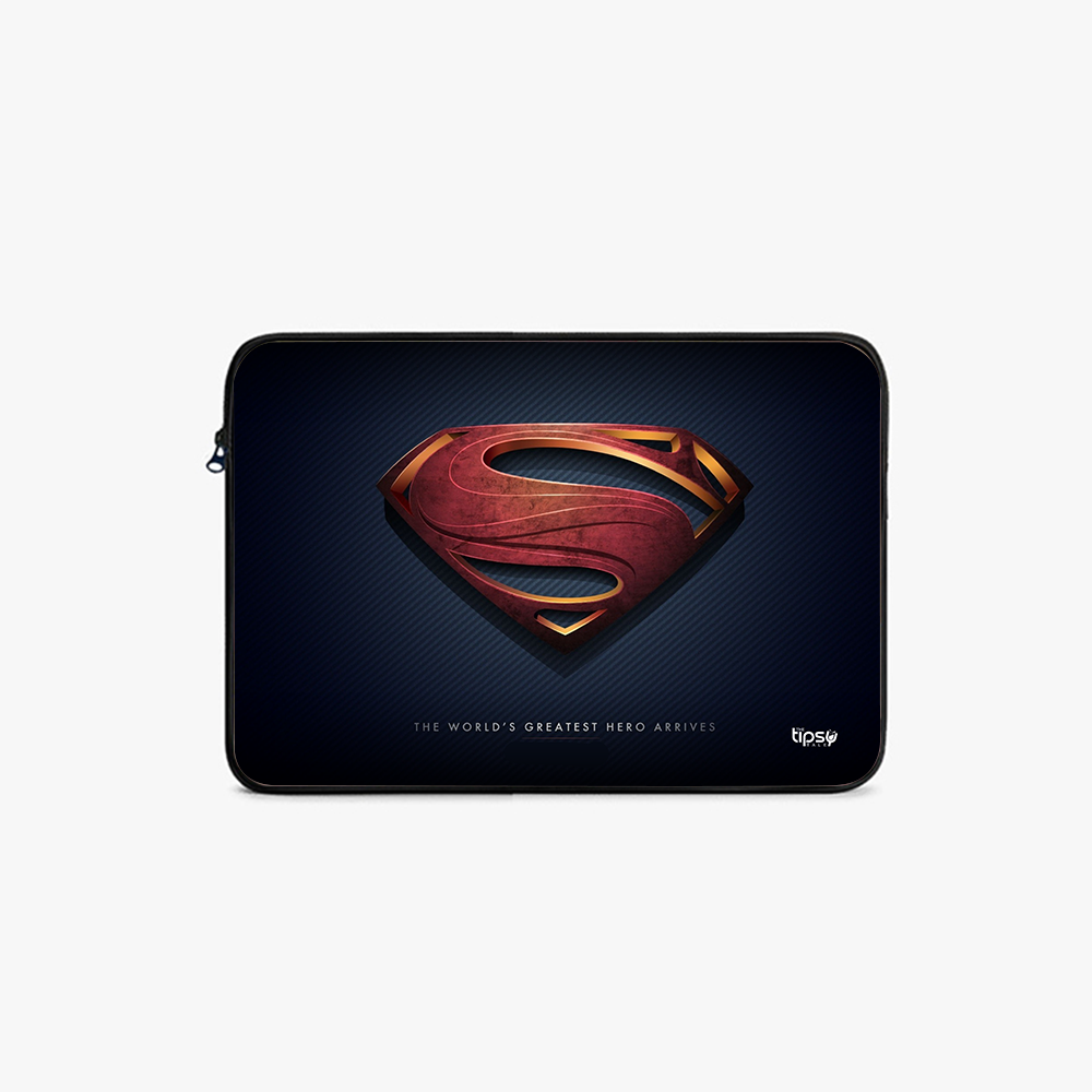 "WORLD'S GREATEST HERO - SUPERMAN" Laptop Sleeves:Bold Modern Design for Every Size