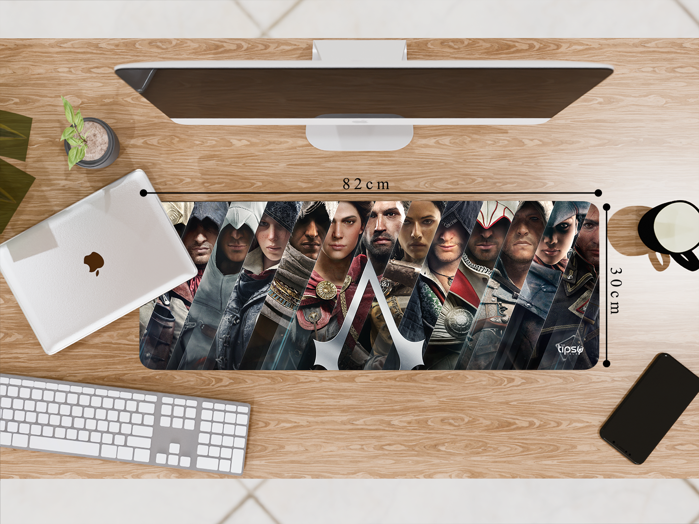 "ASSASIN'S CREED- Game Begins" Gaming Mousepad- Elevate Your Gaming Experience