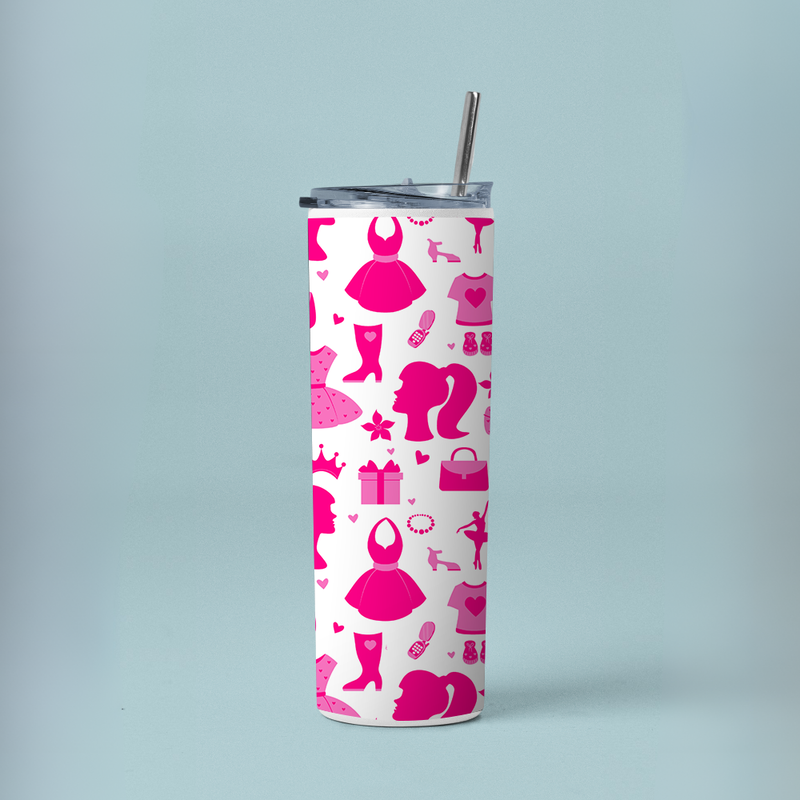 "WOMEN'S DAY THEME" Tumbler with Metal Straw