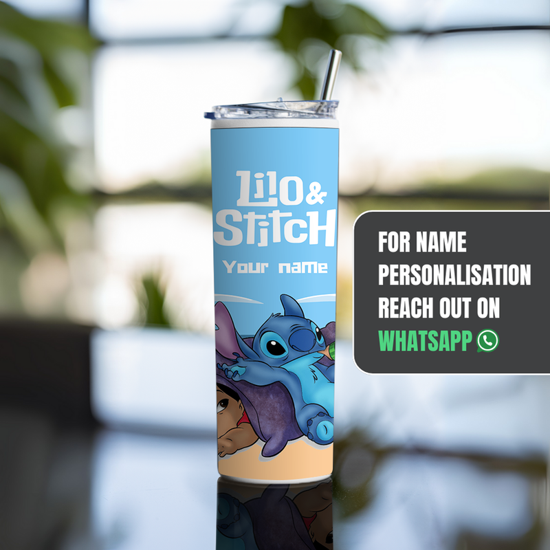 "LILO & STITCH" Tumbler with Metal Straw