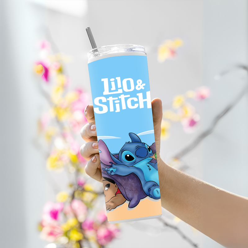 "LILO & STITCH" Tumbler with Metal Straw