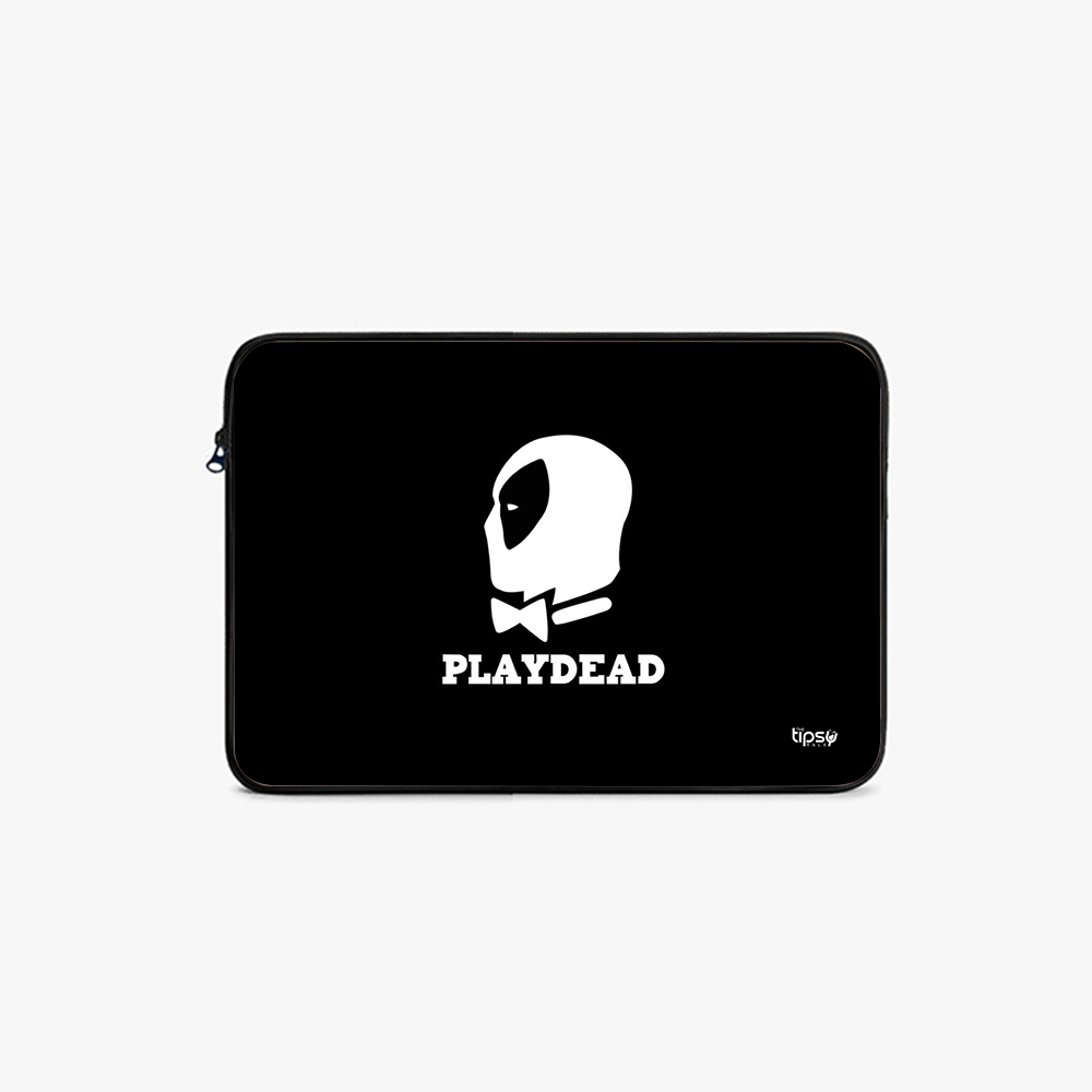 "PLAY DEAD - DEADPOOL VERSION" Laptop Sleeves:Bold Modern Design for Every Size