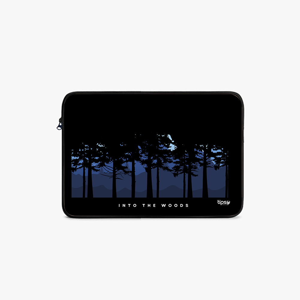 "IN TO THE WOODS" Laptop Sleeves:Bold Modern Design for Every Size