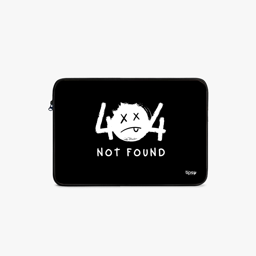 "404 NOT FOUND" Laptop Sleeves:Bold Modern Design for Every Size