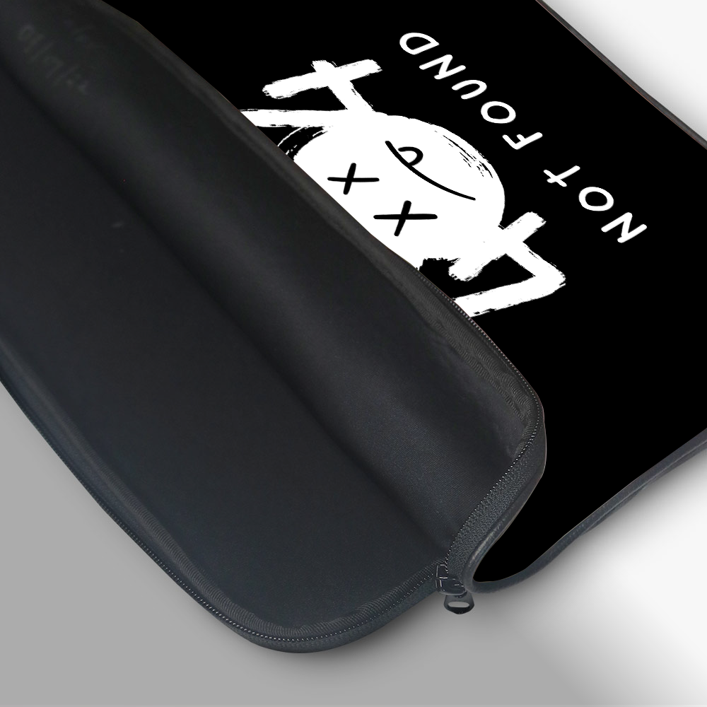 "404 NOT FOUND" Laptop Sleeves:Bold Modern Design for Every Size