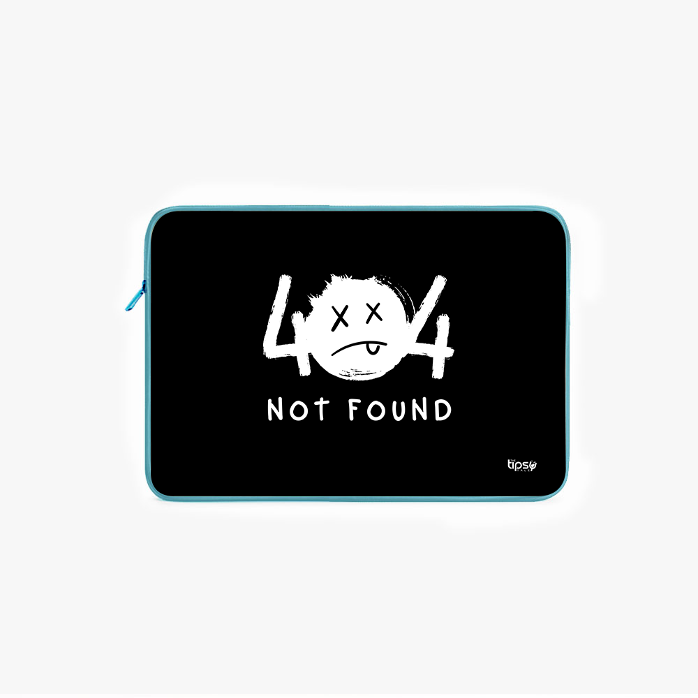 "404 NOT FOUND" Laptop Sleeves:Bold Modern Design for Every Size