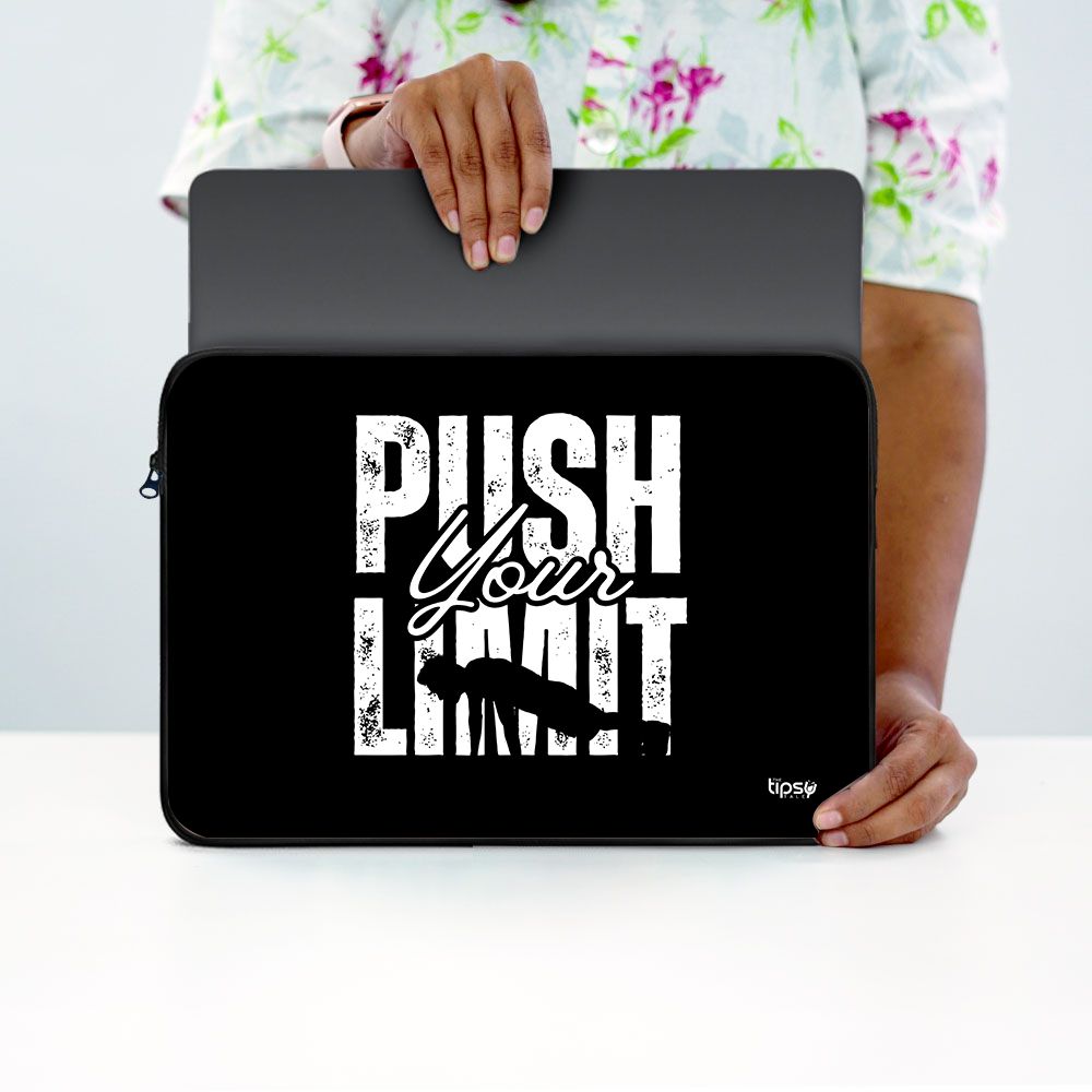 "Push Your Limit" Laptop Sleeves:Bold Modern Design for Every Size