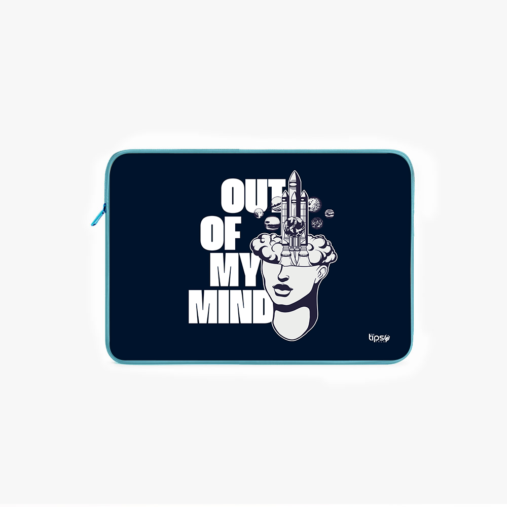"OUT OF MY MIND" Laptop Sleeves:Bold Modern Design for Every Size