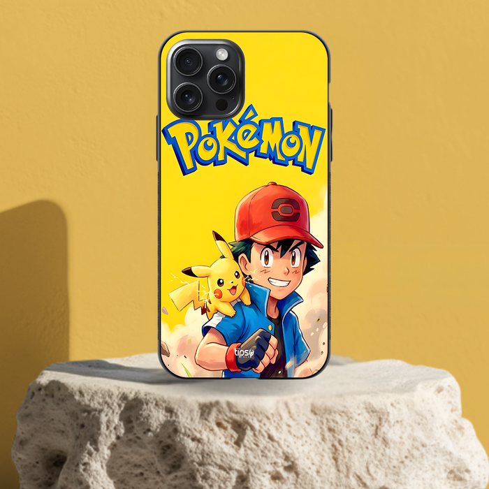 POKEMON : ASH & PIKACHU -Mobile Covers Shock Resistant, Slim & Stylish Cases